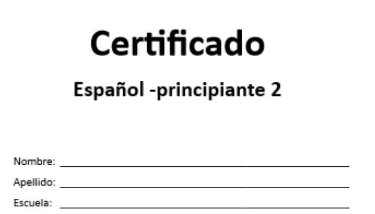 el certificado A2+