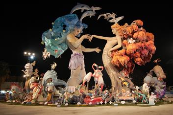 Las Fallas en Valencia